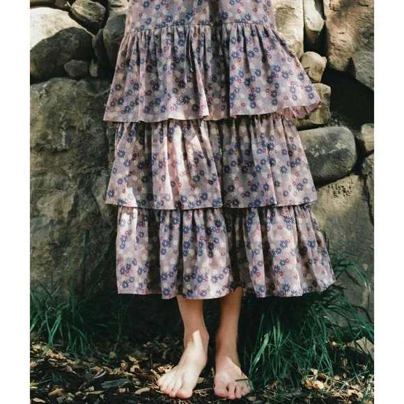 Floral Purple Maxi Dress - Picture 13 of 13